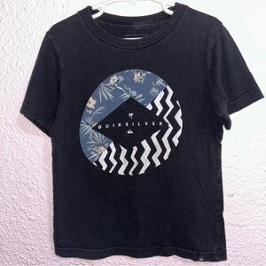 Quiksilver Black and Blue Kids T-Shirt